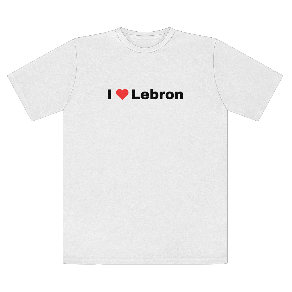 I Heart Lebron White Tee