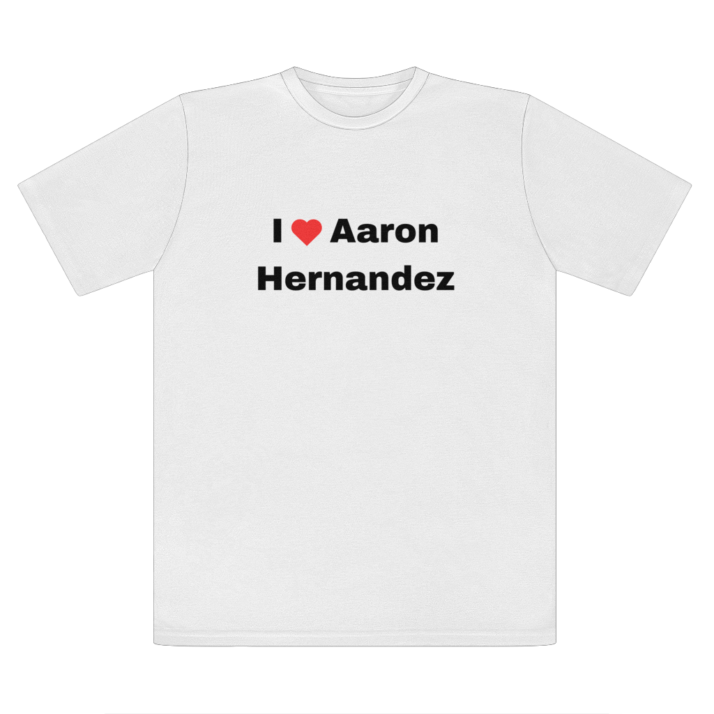 I Heart Aaron Hernandez White Tee